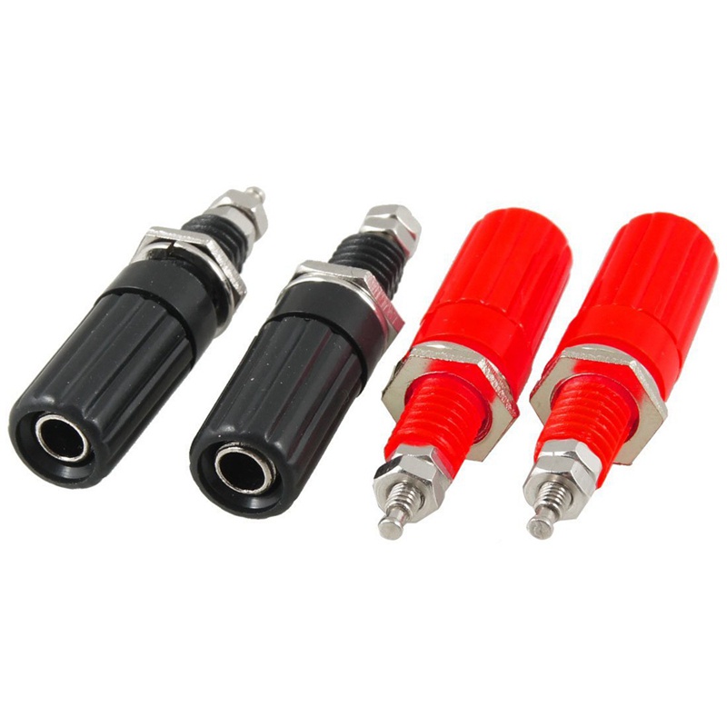 Bộ 4 Đầu Nối Chuối 4mm 7mm Bằng Kim Loại Chuyên Dụng