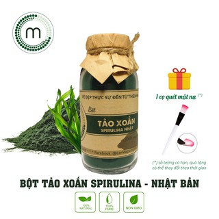 Bột tảo xoắn Spirulina Nhật Bản đắp mặt nạ dưỡng da handmade chai 100ml