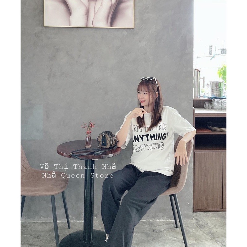 [QUÀ TẶNG LÀ 1C KHÂUTRANG] Sét đồ nữ trắng vải cotton áo phông quần ống rộng quảng châu, bộ quần áo freesize Taosan | BigBuy360 - bigbuy360.vn