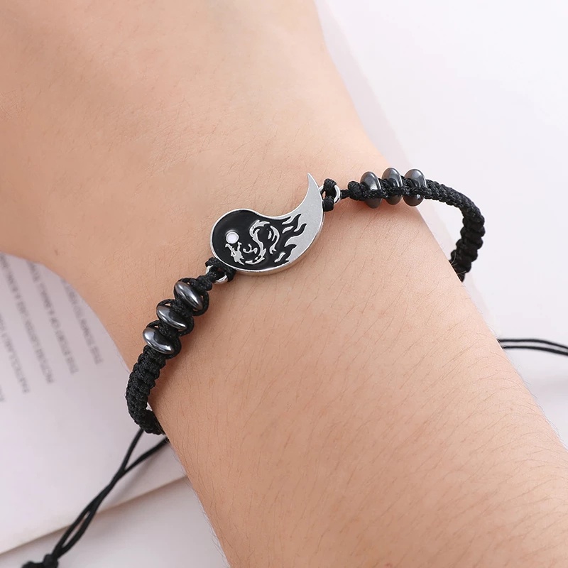 Bộ vòng tay/ Vòng cổ mặt hình rồng bằng hợp kim phong cách vintage