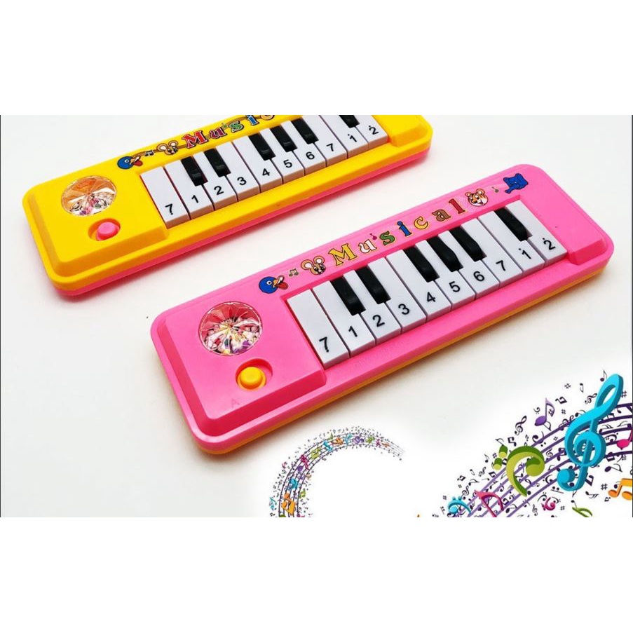 ĐỒ CHƠI ĐÀN PIANO PHÁT NHẠC CHO BÉ 2 CHẾ ĐỘ PHÁT CÓ BÓNG BAY (5X18CM)