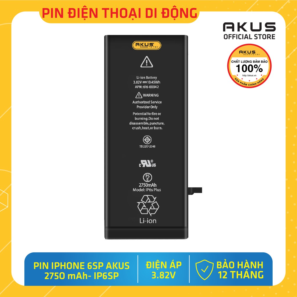 Pin iPhone 6S Plus AKUS (2750mAh)