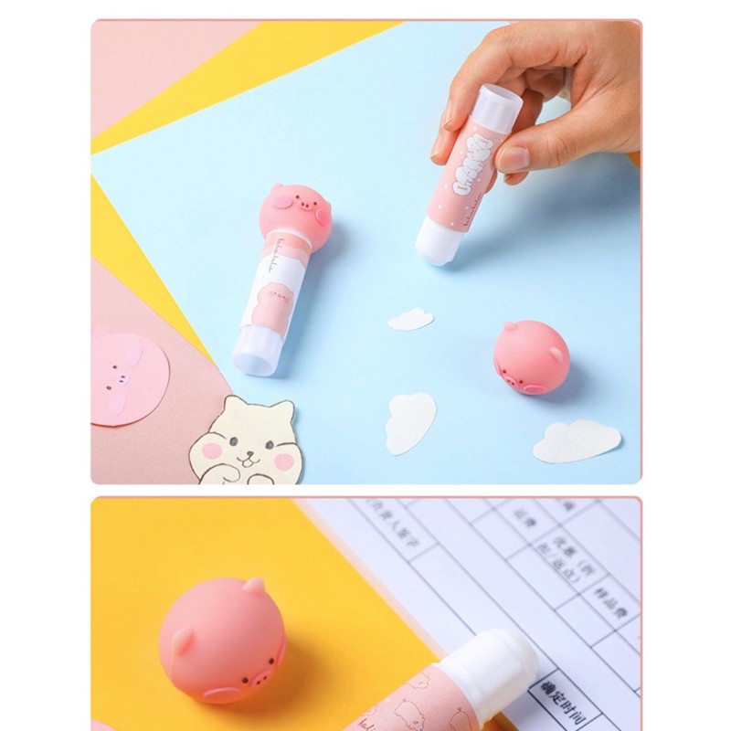 Keo dán,hồ dán giấy khô cute ngộ nghĩnh cho học sinh, bé trẻ nhỏ làm đồ thủ công
