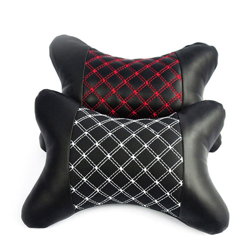 Gối Tựa Đầu Giả Da Sợi Nhỏ Tiện Dụng Cho Xe Hơi