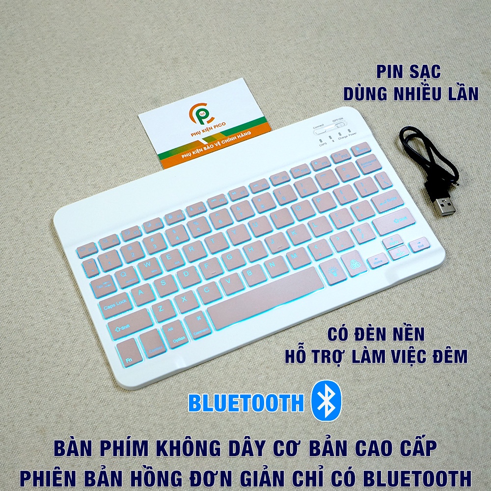 Bàn phím bluetooth không dây iPad/ Mi Pad/ - Kê tay bàn phím và di chuột chống đau mỏi cổ tay