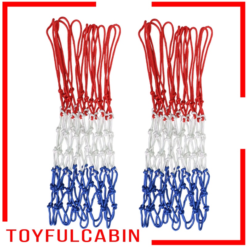 Bộ 2 Quả Bóng Rổ Bằng Sợi Polyester Bện Dày Dặn Chống Mưa Tiện Dụng