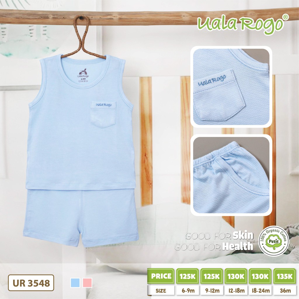 [Mã SKAMFSW175 giảm 10K đơn 50K] [Mã SKAMCLU8 giảm 10% cho đơn từ 100K] Bộ QA ba lỗ họa tiết chính hãng UalaRogo