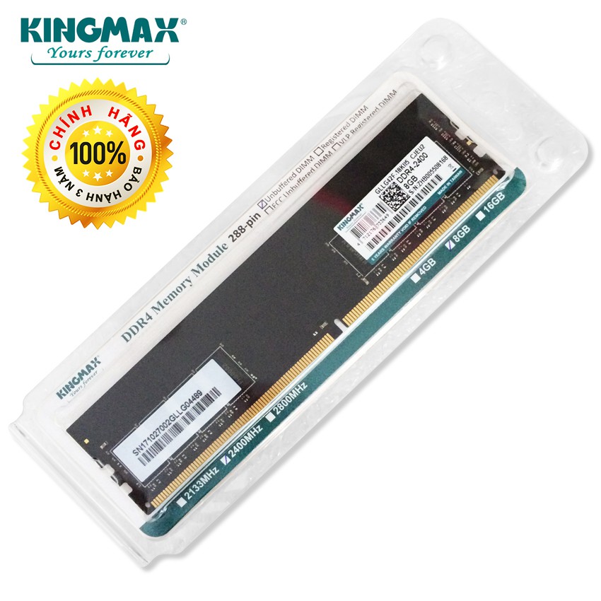 RAM Kingmax 8GB/DDR4/Bus2400 mới 100%