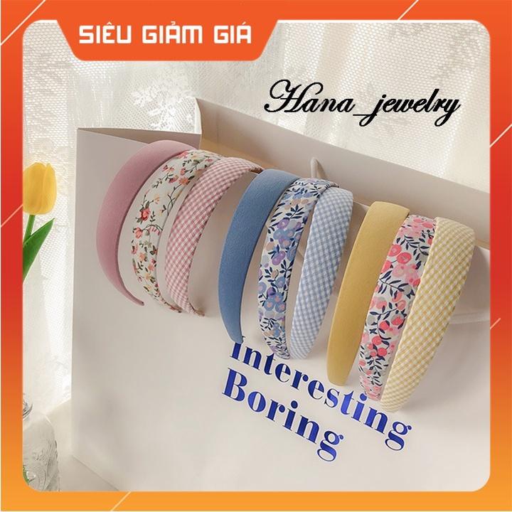 Băng Đô Cài Tóc  HCM-CÓ SẴN  Họa Tiết Hoa/Caro Cute BĐ.01