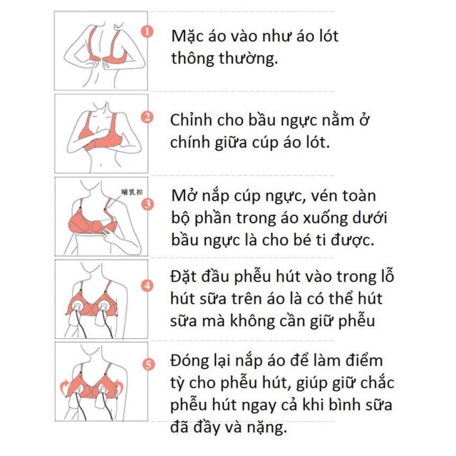 Áo vắt sữa, áo rảnh tay, áo bầu và cho con bú