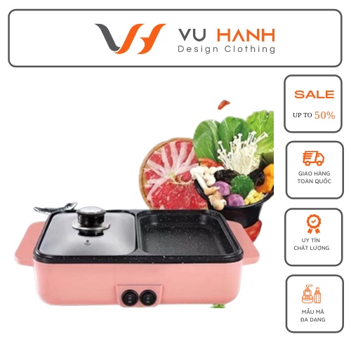 NỒI LẨU NƯỚNG ĐA NĂNG CAO CẤP 2IN1 | Shop Vũ Hạnh