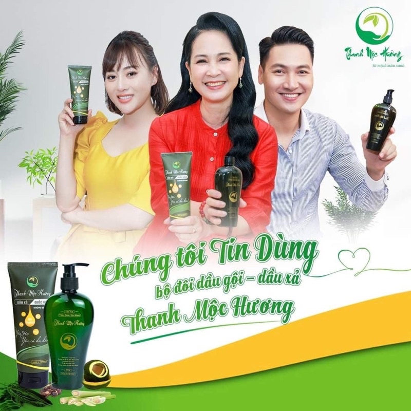 Combo Gội Xả giảm rụng tóc, kích mọc tóc Thanh Mộc Hương