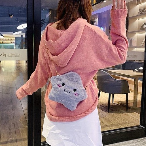 T40- Túi Đeo Chéo Hình Sao Messenger dễ thương dành cho cô gái hợp thời trang