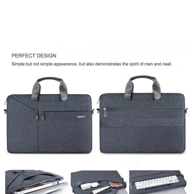 Túi chống sốc, chống thấm Macbook - Laptop,siêu mỏng 3 in 1 Wiwu  Sleeve Case