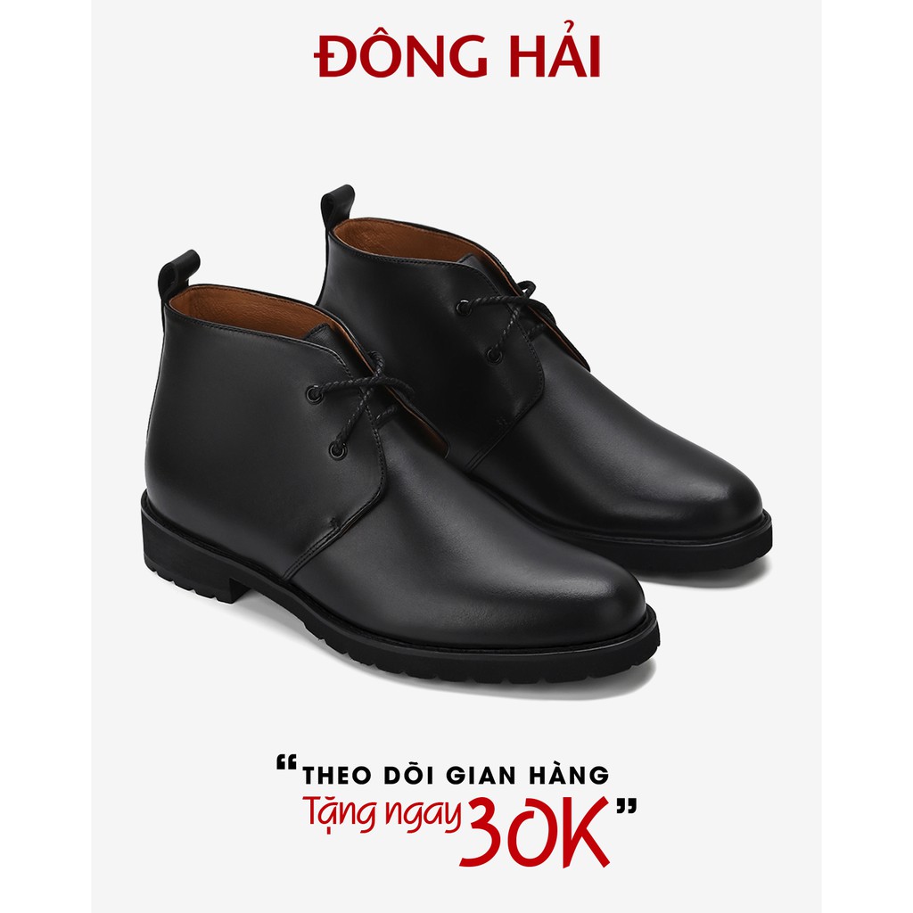 &quot;TẶNG NGAY 30K khi theo dõi gian hàng&quot; Boot nam Chukka Đông Hải da bò cao cấp thiết kế tối giản tăng vẻ lịch lãm - G01A6