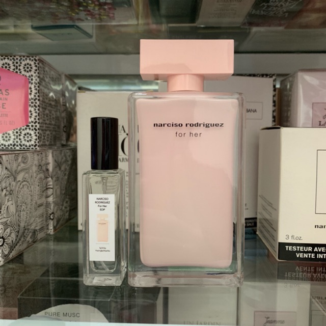 Mẫu thử Nước hoa Narciso Rodriguez for Her Eau de Parfum hồng nhạt