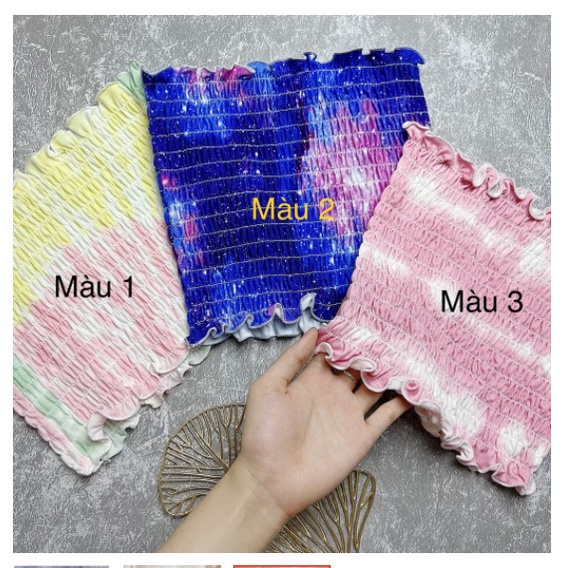 ÁO ỐNG VOAN NHÚNG cực xinh , dễ mix đồ đi chơi