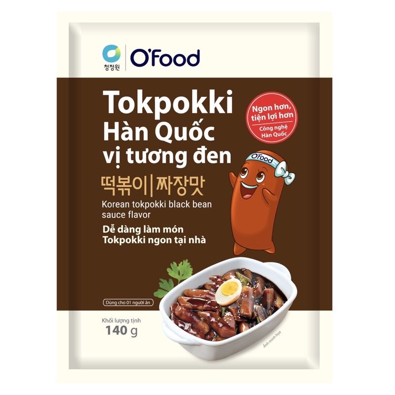 Tokpokki Hàn Quốc O'Food gói 140g | BigBuy360 - bigbuy360.vn