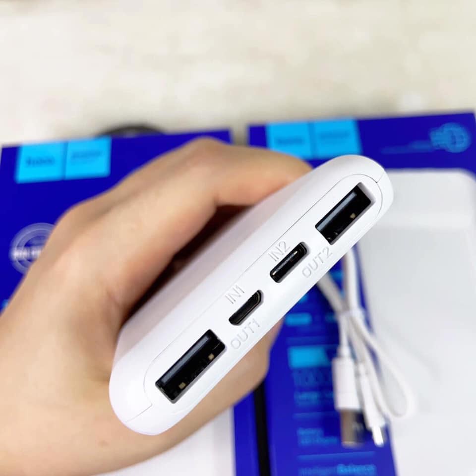 ✔️CHÍNH HÃNG✔️ Sạc Dự Phòng Hoco J52 Bản Nâng Cấp ✔10000mAh  ✔Siêu Mỏng ✔️ Sạc 2 Thiết Bị Cùng Lúc