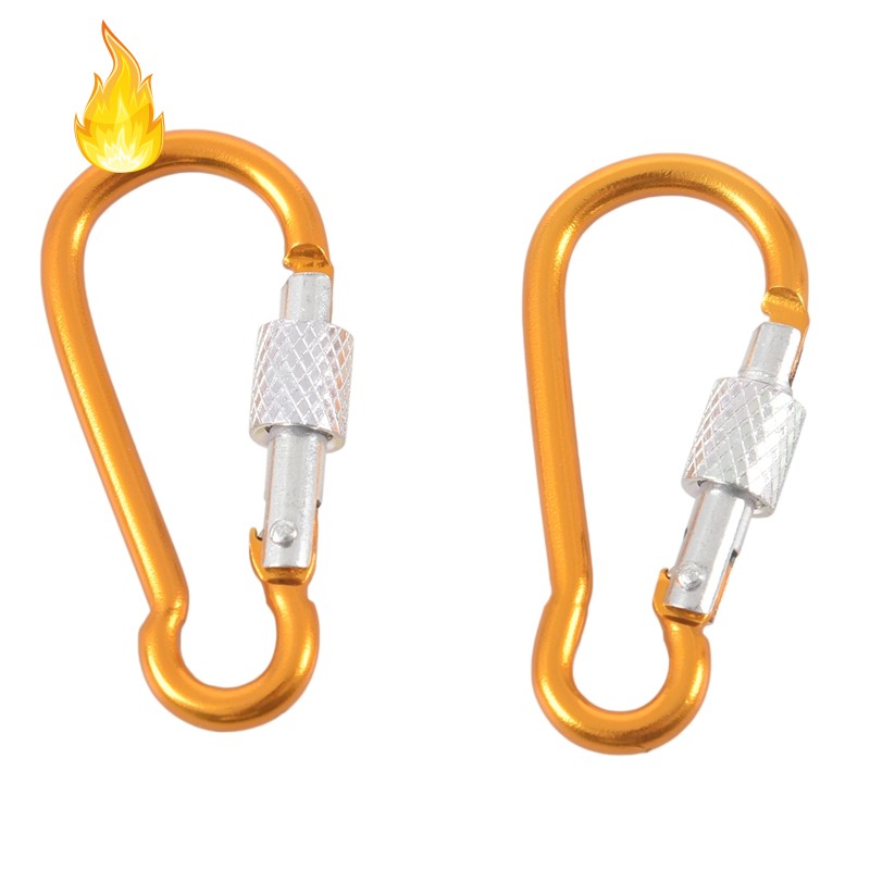 Bộ 2 Móc Carabiner Nhôm Dài 5cm Nhiều Màu