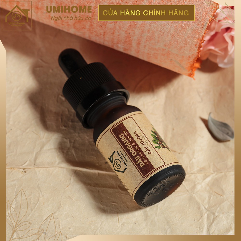 Combo Dầu Dưỡng Da UMIHOME gồm Jojoba 10ml và Thầu Dầu 10ml hữu cơ