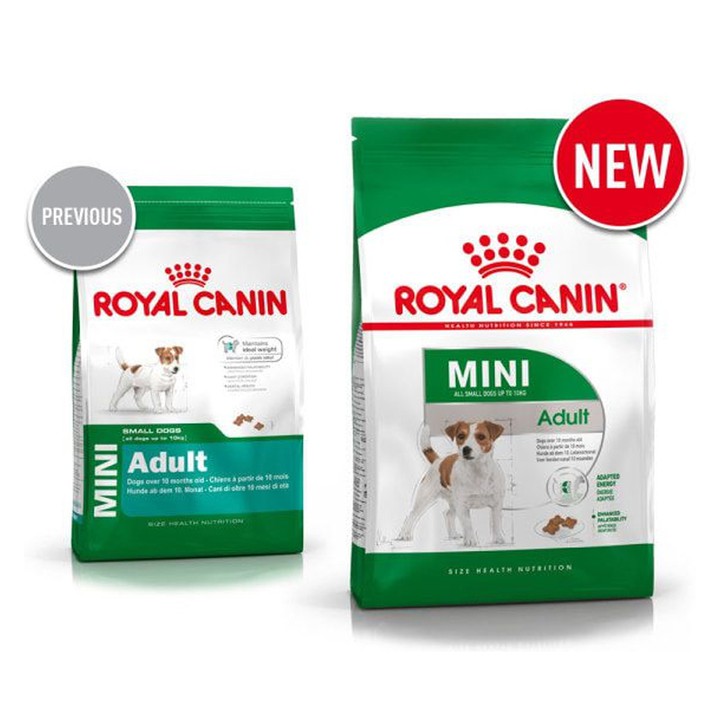 Thức ăn cho chó cân nặng dưới 10kg và trên 10 tháng Royal canin Mini Adult 2kg