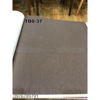 Giấy dán tường trơn mầu nâu tối , mầu trắng kem,TD, dán phòng ngủ,phòng khách,giấy lụa Không keo công nghệ đức