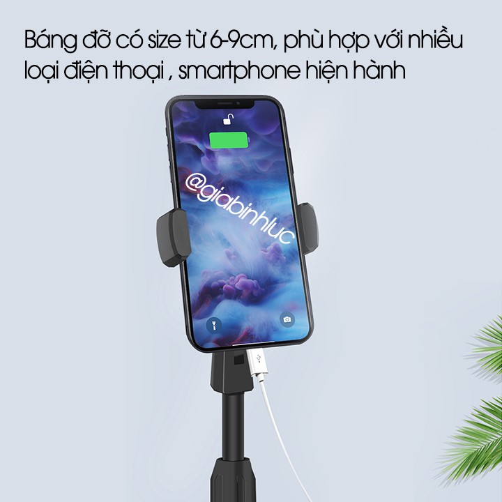 Giá đỡ điện thoại để bàn đa năng xoay 360 độ điểu chỉnh trên dưới hỗ trợ livestream xem phim, quay video ,học bài online | BigBuy360 - bigbuy360.vn