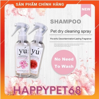 [CHAI 145ML] Sữa tắm khô cho thú cưng chó mèo YU