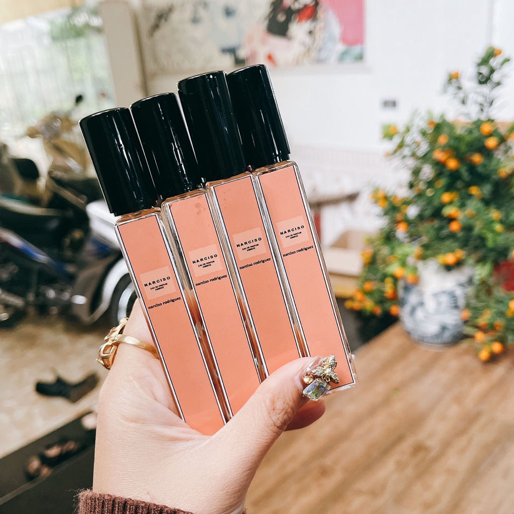 Tem dán nước hoa lọ chiết nhiều kích cỡ 1 tờ A4 26 tem