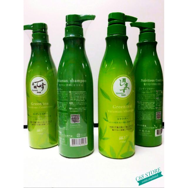 Dầu cặp gội xả Trà Xanh GREEN TEA 750ml hàng chuẩn