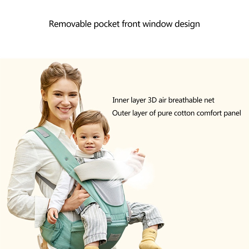 Đai Địu Em Bé Thiết Kế Đeo Hông Tiện Dụng Cho Đi Du Lịch