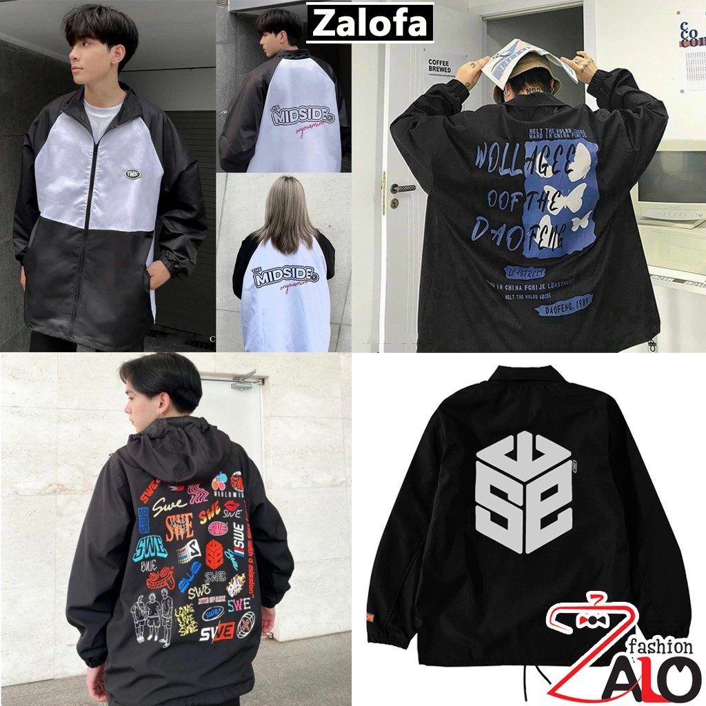 Áo Khoác Dù Nam Nữ Unisex  2 Lớp Chống Nắng Nhiều Mẫu Siêu Hot Zalofa