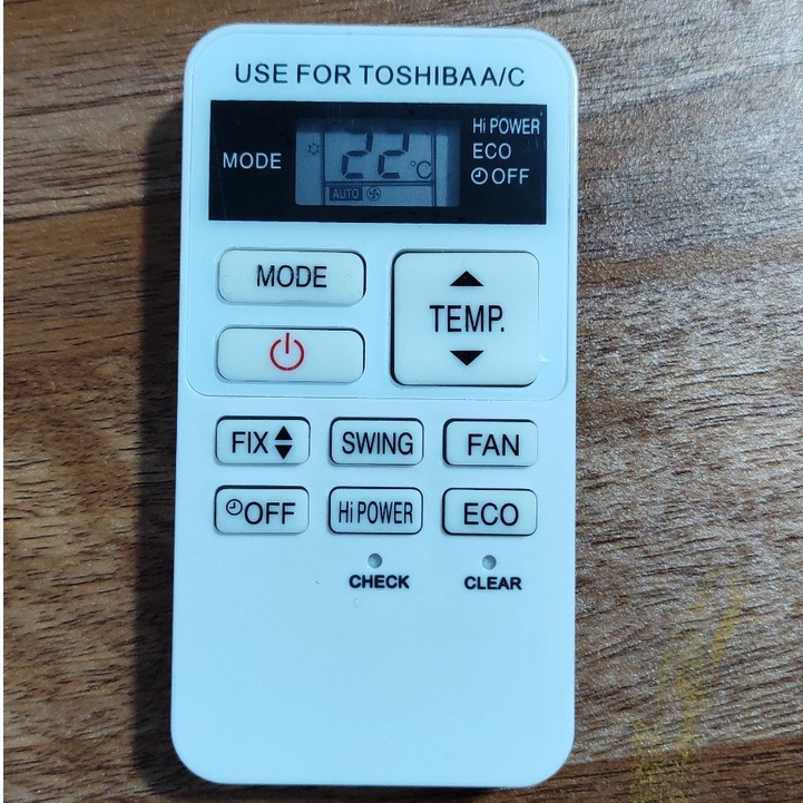 điều khiển điều hoà toshiba remote máy lanh toshia( tặng cặp pin)