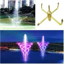Đầu phun nước 5 tia xoay phi 34mm đồng - đầu phun nước nghệ thuật