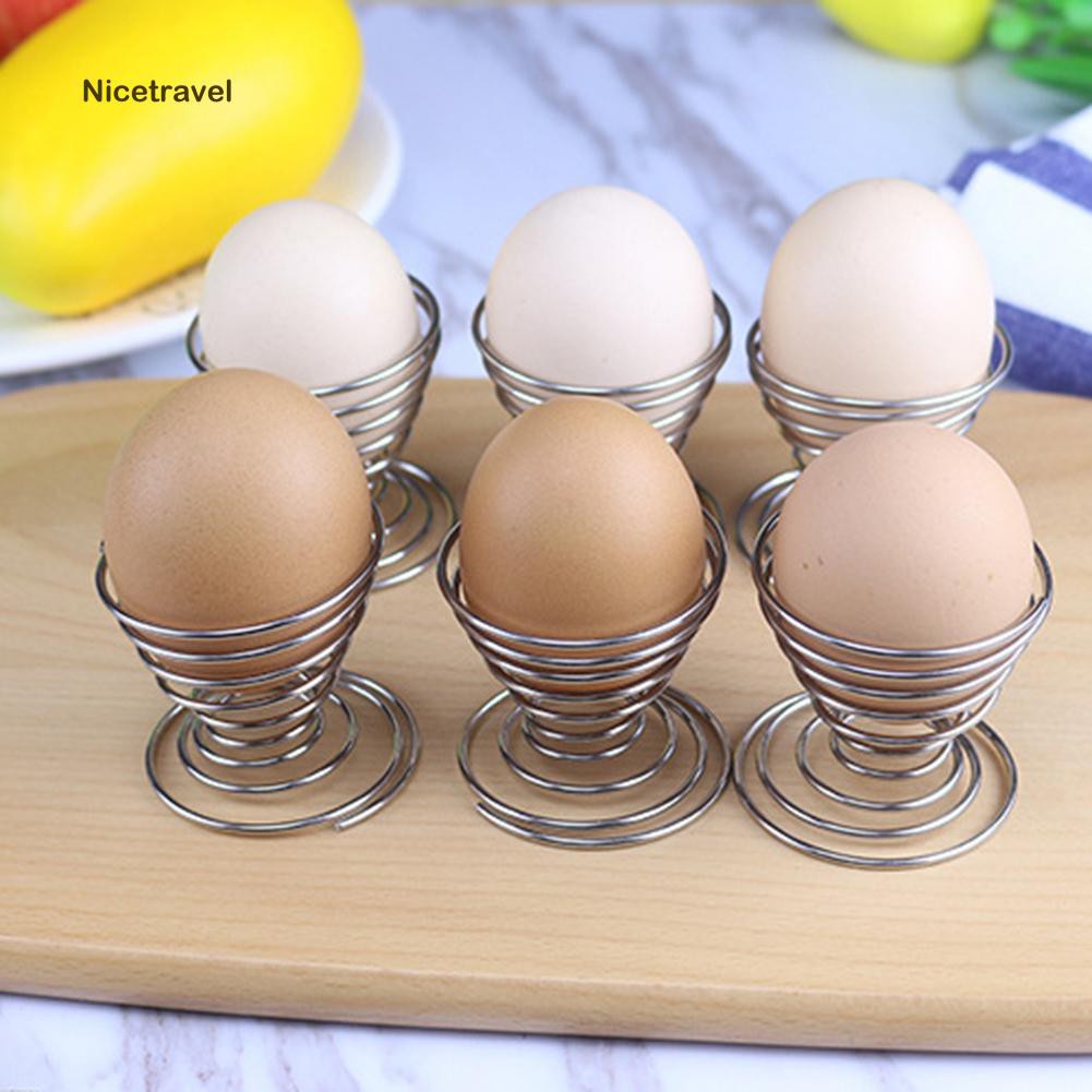 Bộ 2 Đế Kim Loại Xoắn Ốc Đựng Trứng Tiện Dụng