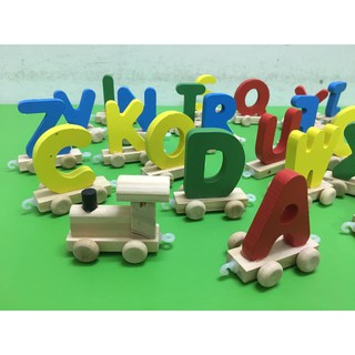Đoàn tàu chở chữ cái cho bé