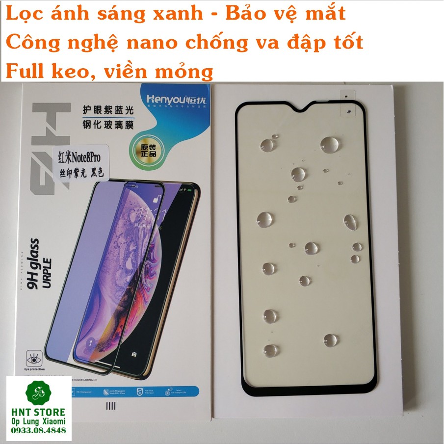 CƯỜNG LỰC XIAOMI LỌC ÁNH SÁNG XANH BẢO VỆ MẮT - CƯỜNG LỰC MI 10 / 10 PRO / REDMI K30 - REDMI K20 - REDMI NOTE 9