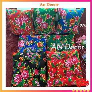 Đệm ngồi bệt vuông công phượng trang trí nhà cửa, Đệm ghế gỗ phòng khách, Nệm lót ghế văn phòng 40x40 | AN Deco