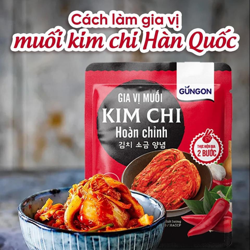 Bột muối kim chi trộn sẵn Gungon (gia vị muối kim chi Hàn Quốc hoàn chỉnh) - Gói 60g