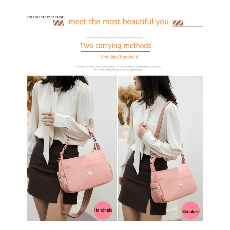 Túi Đeo Vai Đa Năng Bằng Vải Canvas Kích Thước Lớn Phong Cách Mới Dành Cho Nữ