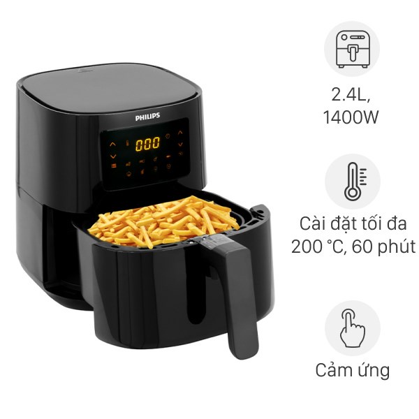 Nồi chiên không dầu Philips HD9252/90 Dung tích 4.1L  - Hàng chính hãng