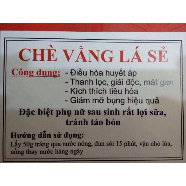 1kg chè vằng lá sẻ