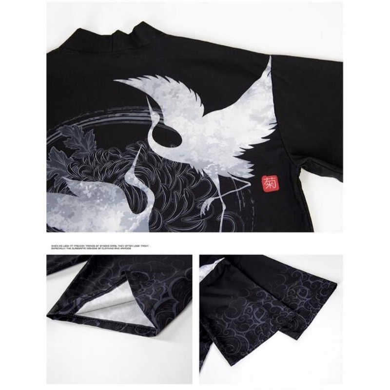 Set Áo Khoác Kimono + Quần Dài Dáng Rộng Phong Cách Nhật Bản Thời Trang Cho Nam Và Nữ Size S-5XL