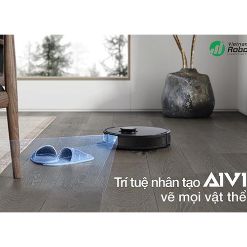 Robot hút bụi lau nhà Ecovacs Deebot T8 AIVI - lau rung cực sạch, hàng chính hãng