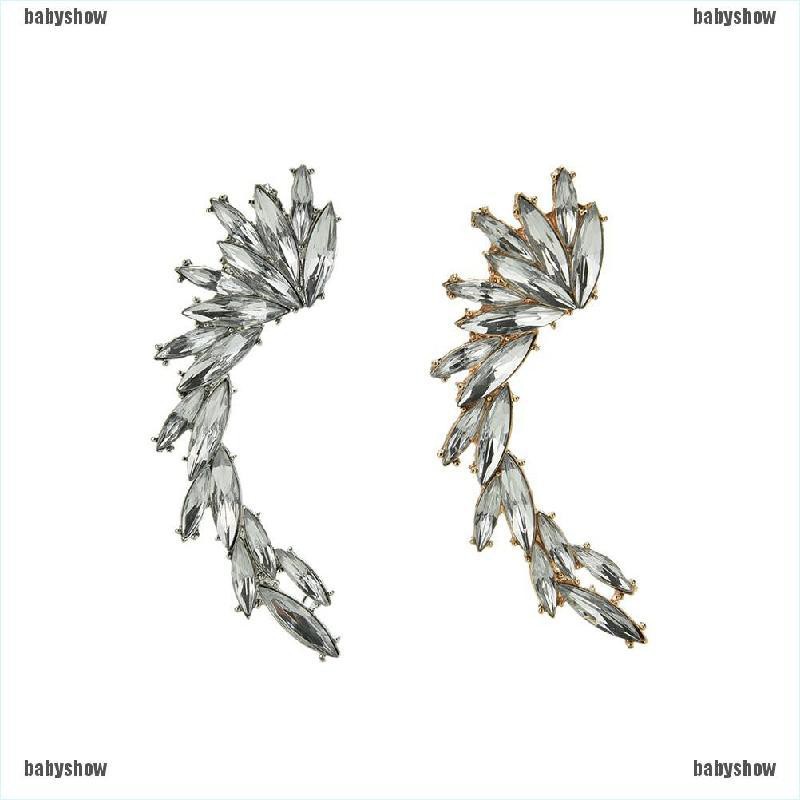 1x Khuyên Kẹp Vành Tai Đính Đá Thời Trang