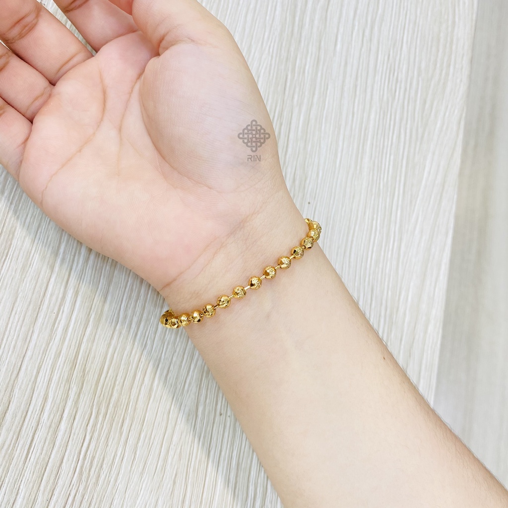 Lắc tay titan, Vòng tay titan hạt bi, Phụ kiện trang sức nữ hột bi, trangsucmoiluatuoi.RIN