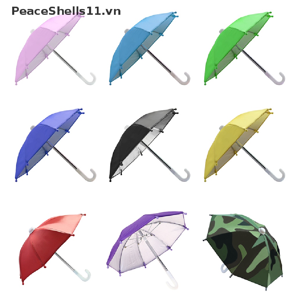 Dù Mini Kiêm Giá Đỡ Điện Thoại Gắn Xe Đạp Bằng Polyester Chống Nắng Tự Động