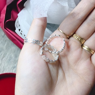 Nhẫn kim tiền bạc mẫu hở