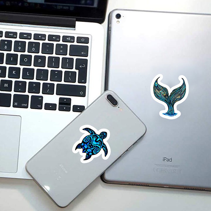 Bộ 50 Miếng Dán Decal Sticker Trang Trí DCK-001